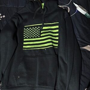 Black and Green Men's Hoodie